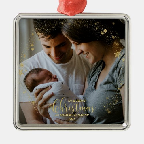 Our First Christmas as Mom and Dad Family Ornament