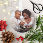 Our First Christmas as Mom and Dad Family Photo Ornament<br><div class="desc">Our First Christmas as Mom and Dad Family Photo Ornament</div>