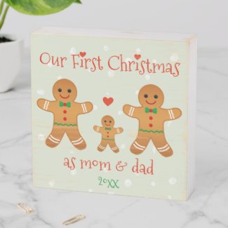 Our First Christmas as Mom & Dad - Gingerbread Men