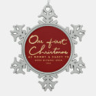 Our First Christmas as Mommy and Daddy Keepsake