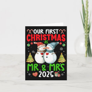 Our First Christmas As Mr &amp; Mrs 2025 Couple Ma Card