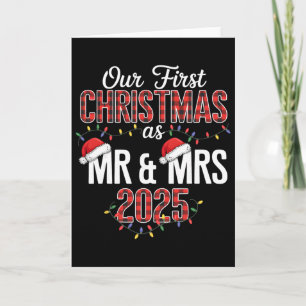 Our First Christmas As Mr And Mrs 2025 Couple Paja Card