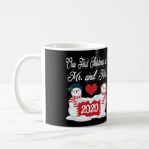 Our First Christmas As Mr And Mrs Matching Pj Snow Coffee Mug