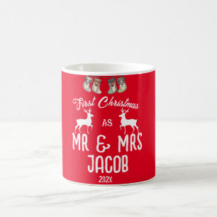 Our First Christmas as Mr. and Mrs. Newlywed Coffee Mug