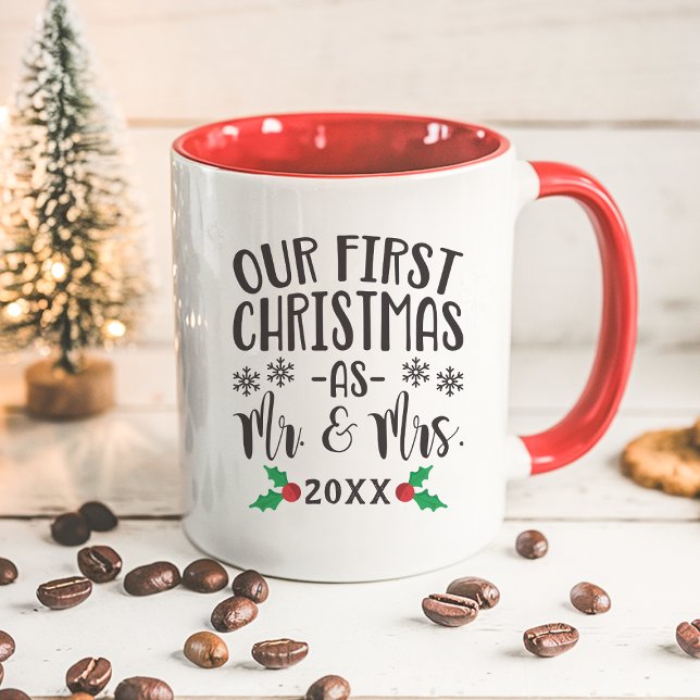 Our First Christmas as Mr. and Mrs. Newlywed Mug (Creator Uploaded)