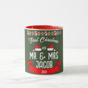 Our First Christmas as Mr. and Mrs. Newlywed   Mug