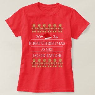 Our First Christmas as Mr. and Mrs. Newlywed T-Shirt