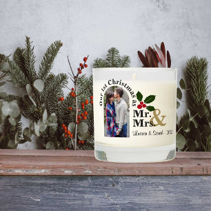 Our First Christmas as Mr. and Mrs Scented Candle