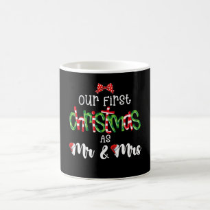 Our First Christmas As Mr And Mrs Wife Husband Cou Coffee Mug