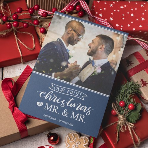 Our first Christmas as mr  mr gay wedding Holiday
