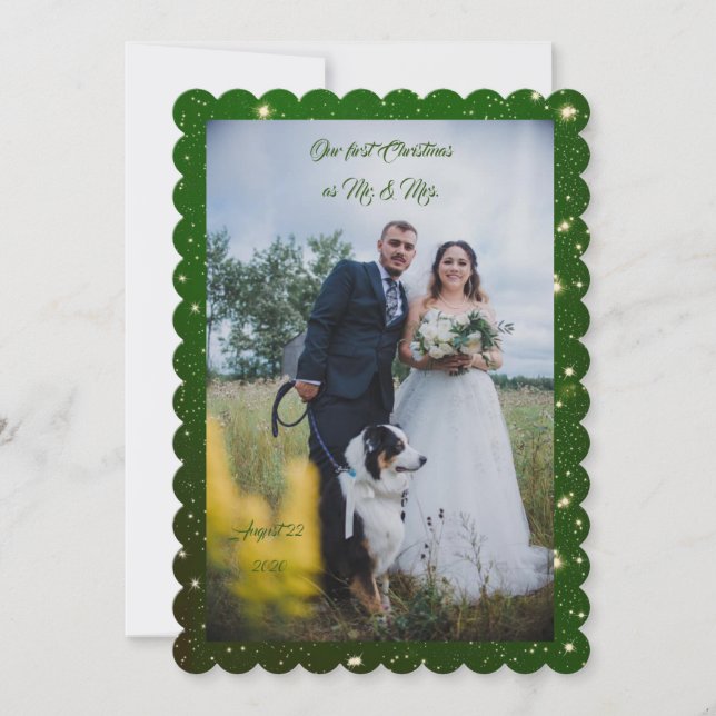 Our First Christmas As Mr. & Mrs. (Front)