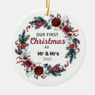 Our First Christmas As Mr&Mrs 2022 Ornament