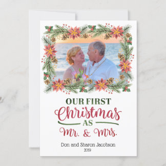 Our First Christmas as Mr. & Mrs. - Custom Photo