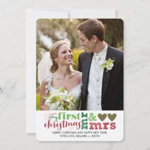 Our First Christmas as Mr & Mrs Holiday Card