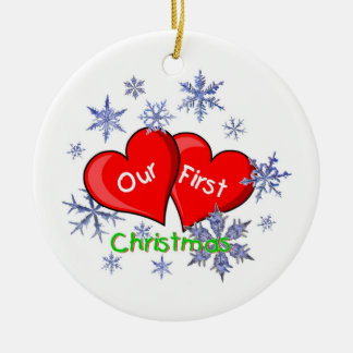 Our First Christmas Ceramic Ornament