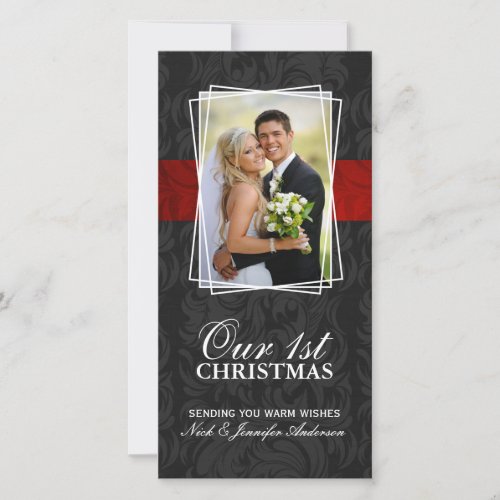 Our First Christmas Holiday Photo Cards 4x8