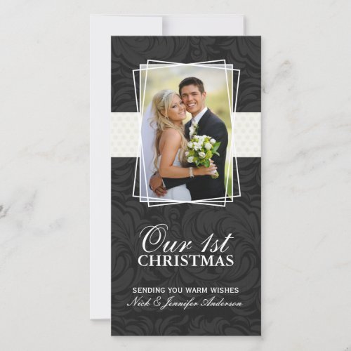 Our First Christmas Holiday Photo Cards 4x8