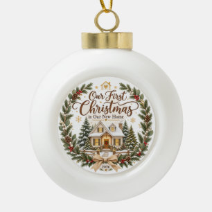 Our First Christmas in Our New Home 2026 Ornament