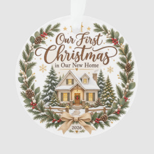 Our First Christmas in Our New Home 2026 Ornament