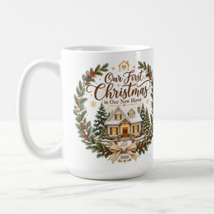 Our First Christmas in Our New Home 2026 Ornament Coffee Mug