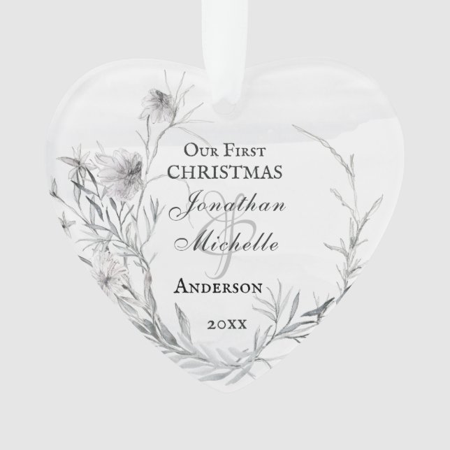 Our First Christmas, Inspirational Ornament (Front)