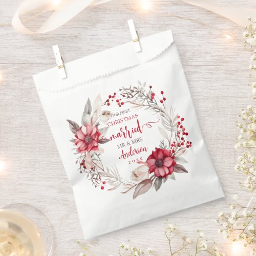 Our first Christmas Married Favor Bag