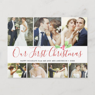 Our First Christmas Married Holiday 7Photo Collage
