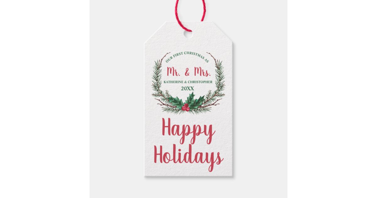 Script Family Gift Tags