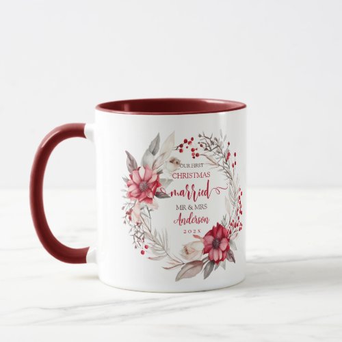 Our first Christmas Married Mug