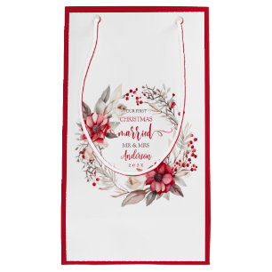 Our first Christmas Married Small Gift Bag
