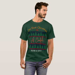 Our first Christmas Mr. and Mrs. /Couple newlywed T-Shirt