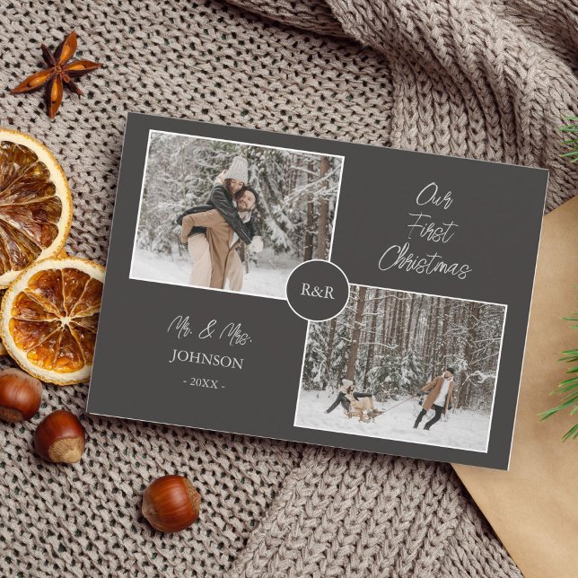 Our First Christmas Mr. and Mrs. Fun Holiday Photo (Creator Uploaded)