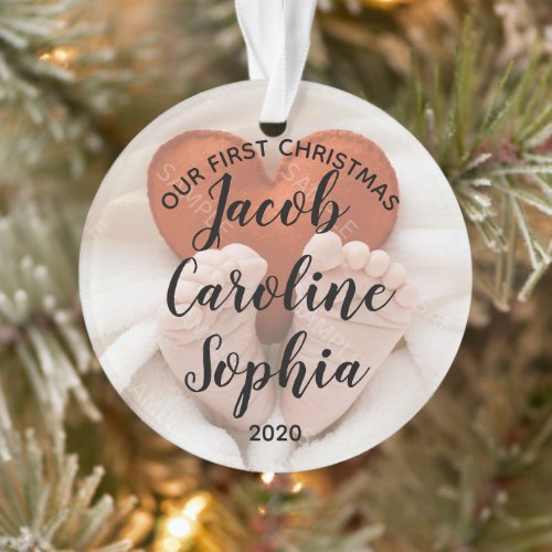 our first christmas new babys first christmas ornament