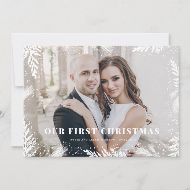 Our First Christmas Newlywed Christmas Card (Front)