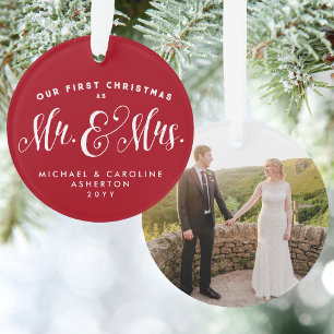 Our first Christmas newlywed holiday Ornament