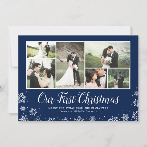 Our First Christmas Newlywed Multi Photo Holiday