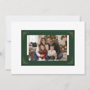 Our First Christmas Newlywed Photo Holiday Card