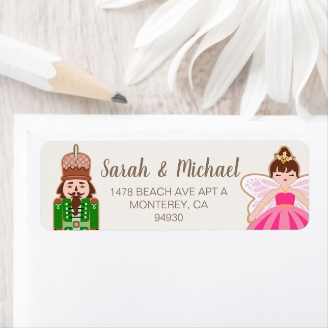 Our First Christmas Nutcracker Princess Fairy Labe Label (Insitu)