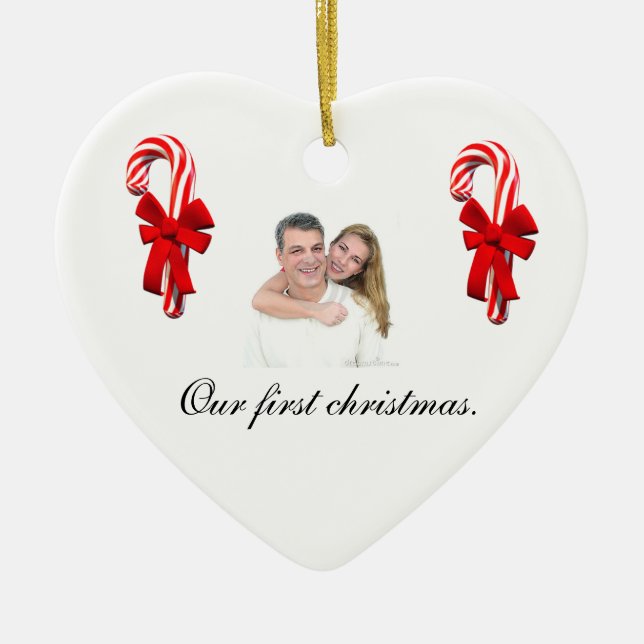 Our first Christmas ornament for couples (Front)