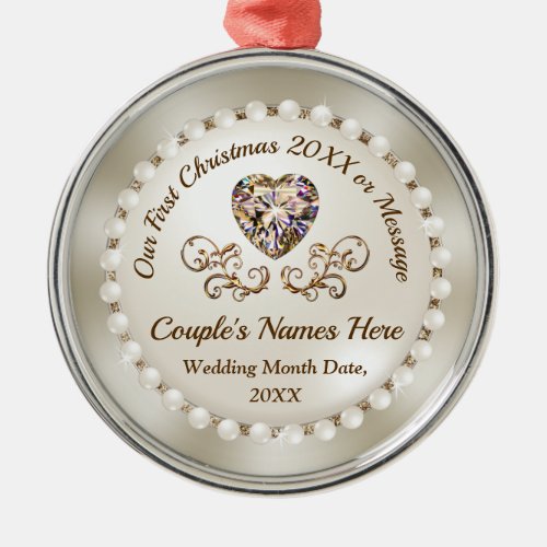 Our First Christmas Ornament Personalized