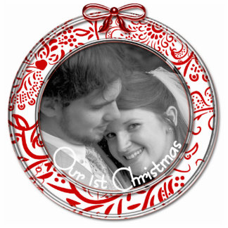Our First Christmas Ornament RED