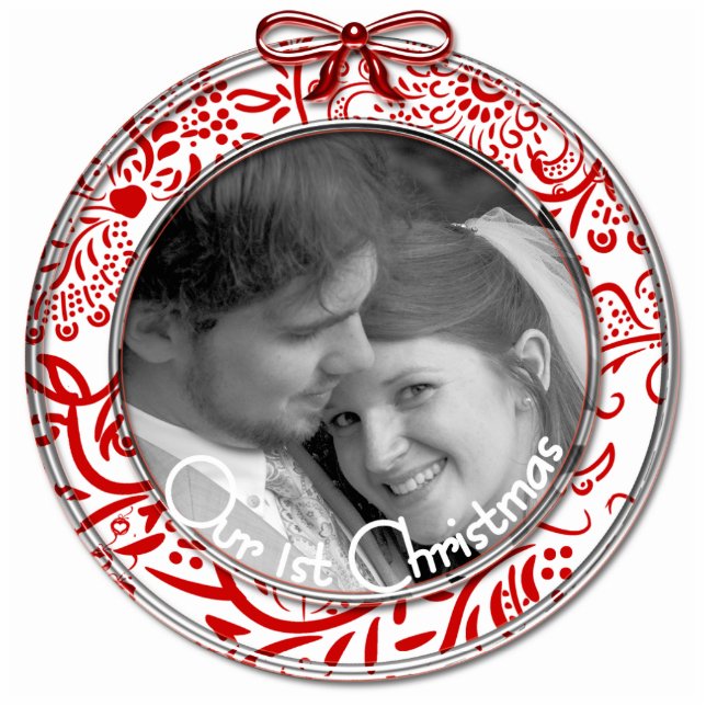 Our First Christmas Ornament RED (Front)