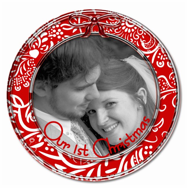 Our First Christmas Ornament RED (Front)