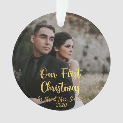 Our First Christmas Personalized Christmas  Ornament