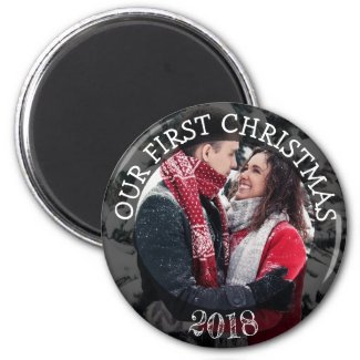 Our First Christmas Personalized Reminder Magnet