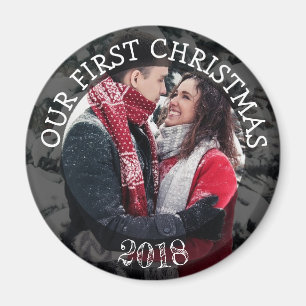Our First Christmas Personalized Reminder Magnet