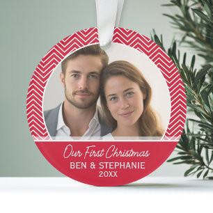 Our First Christmas Photo - Double-Sided Ornament