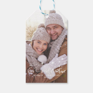 Our first Christmas Photo Holiday Gift Tags
