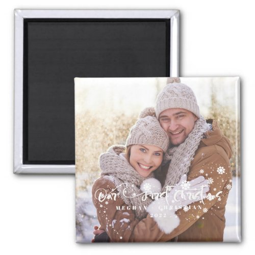 Our first Christmas Photo Holiday    Magnet