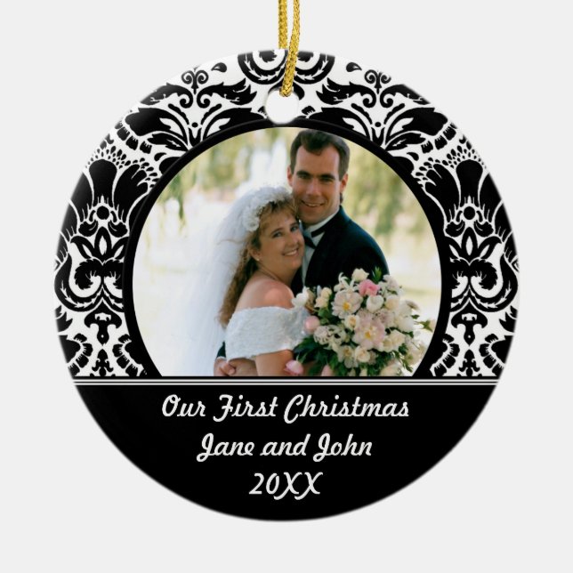 Our First Christmas Photo Ornament (Front)